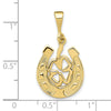 Gold Polished Horseshoe Pendants