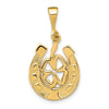 Gold Polished Horseshoe Pendants