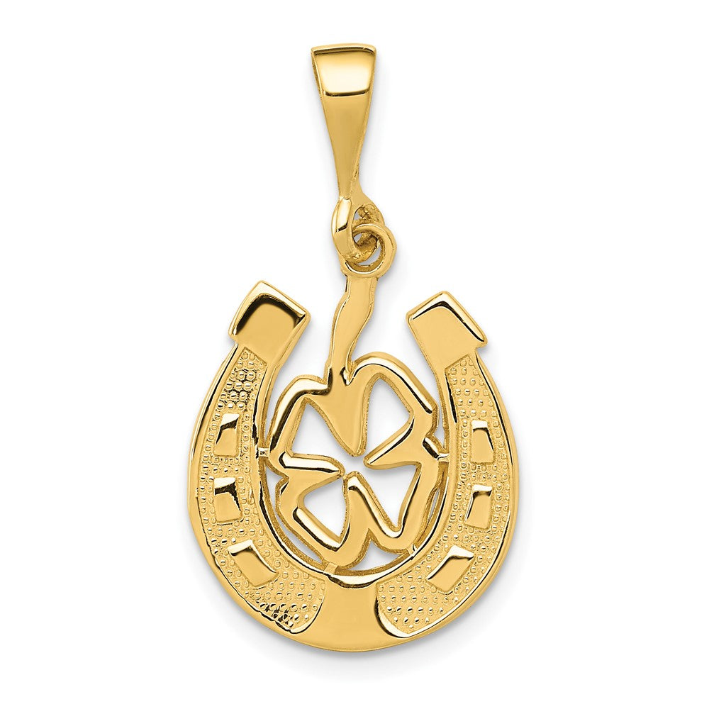 Gold Polished Horseshoe Pendants