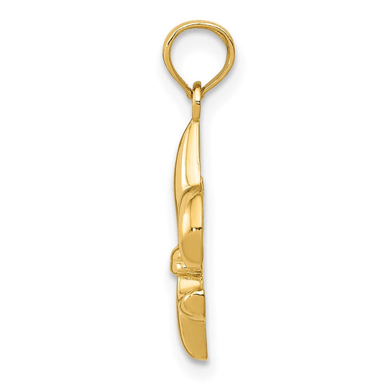 10k Fleur De Lis Pendant