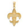 Gold Polished Flue de lis Pendants