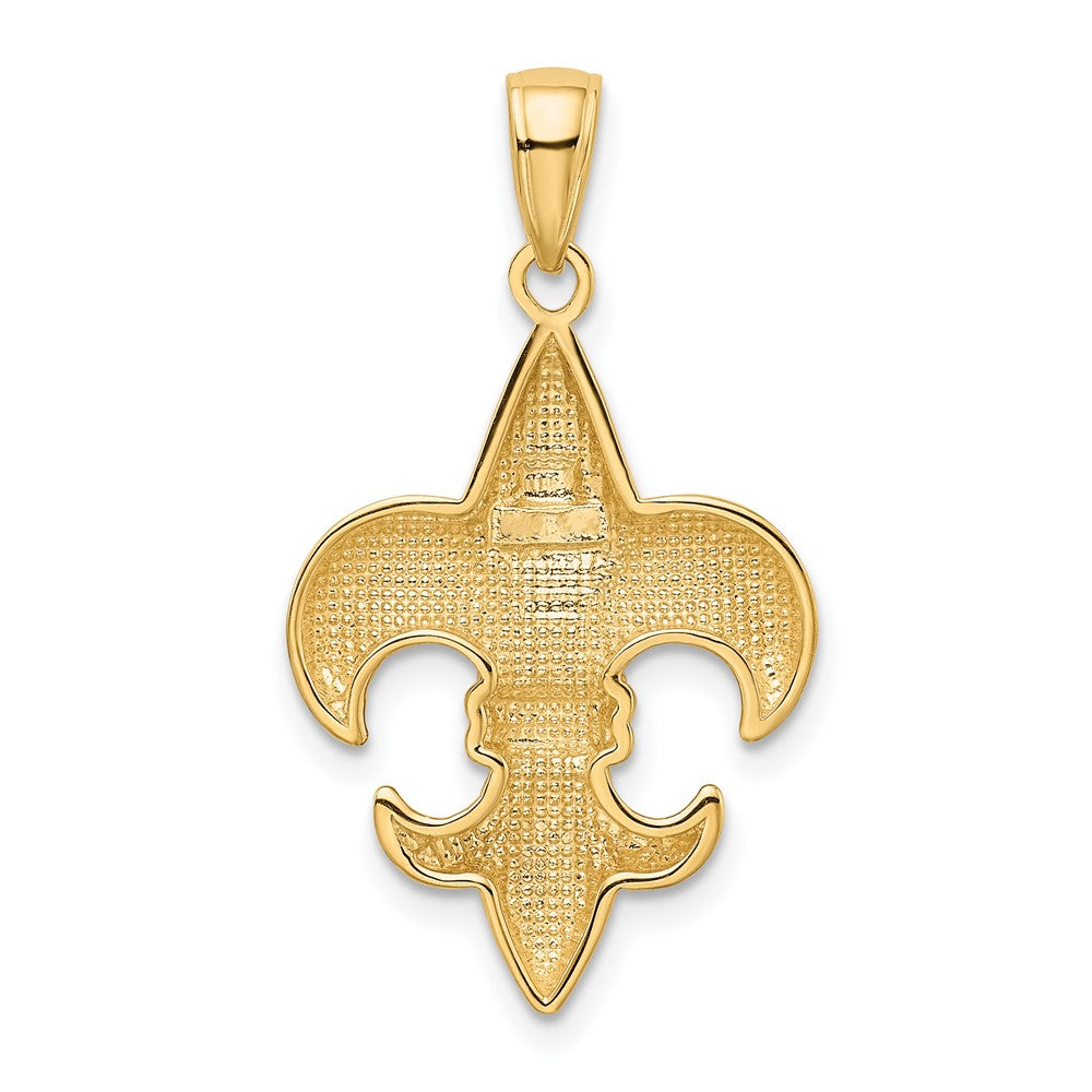 Gold Polished Flue de lis Pendants