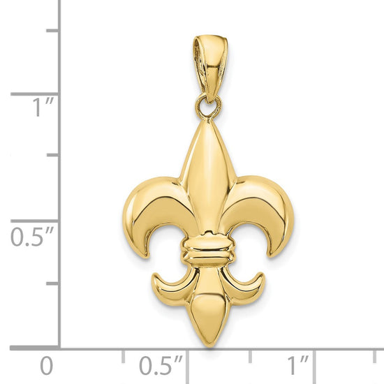 Gold Polished Flue de lis Pendants