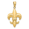 Gold Polished Flue de lis Pendants