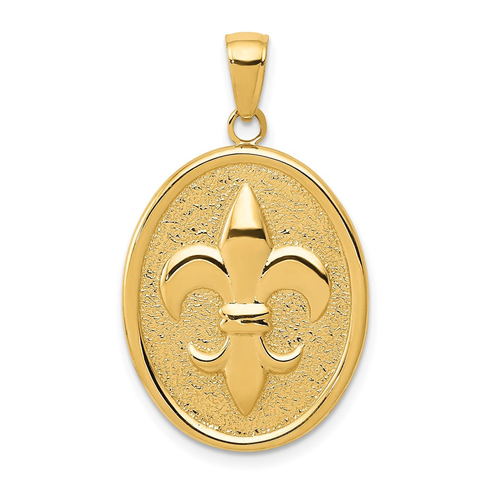 Gold Polished Flue de lis Pendants
