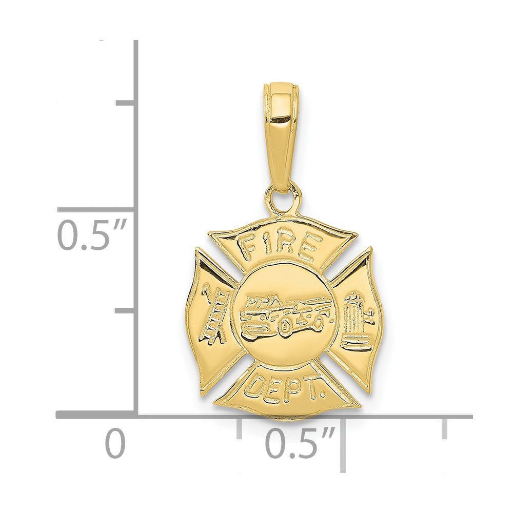 Gold Polished First Responder Pendants