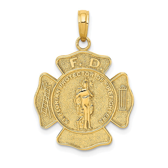 10k St. Florian Protect Us/Fire Dept. Pendant