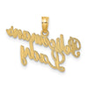 Gold Polished First Responder Pendants