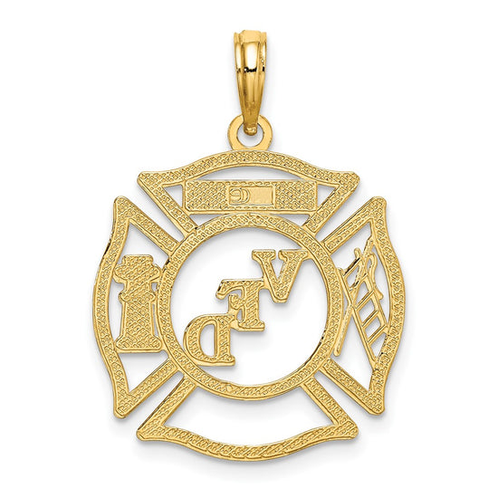 Gold Polished First Responder Pendants