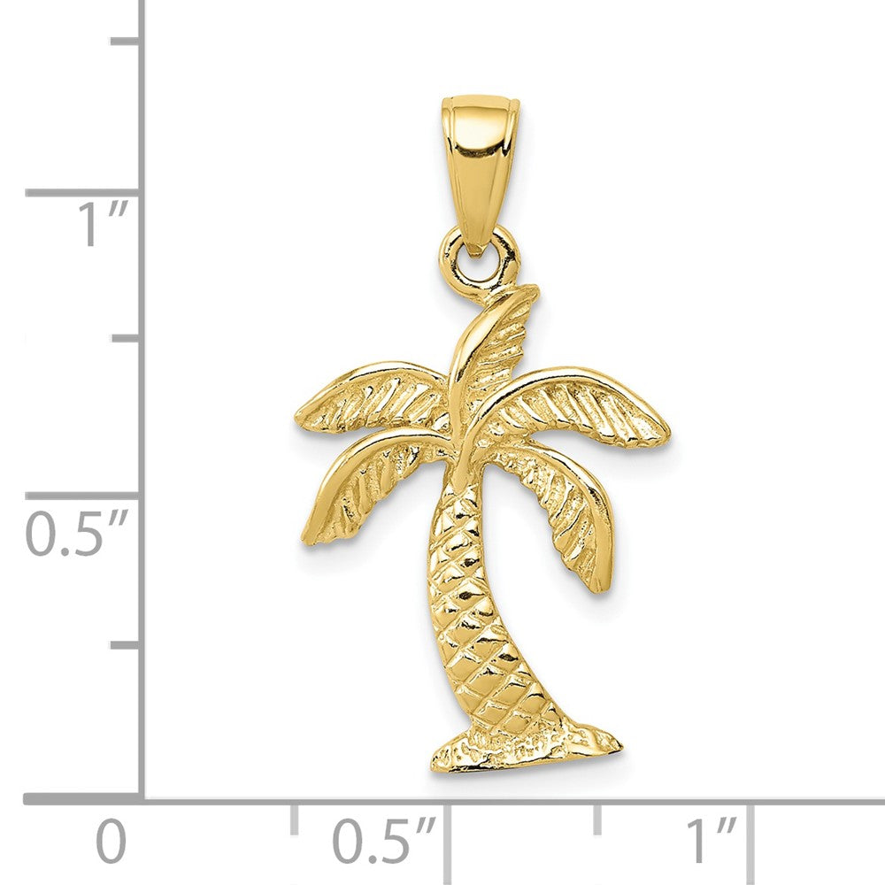 Gold Polished Palm Tree Pendants
