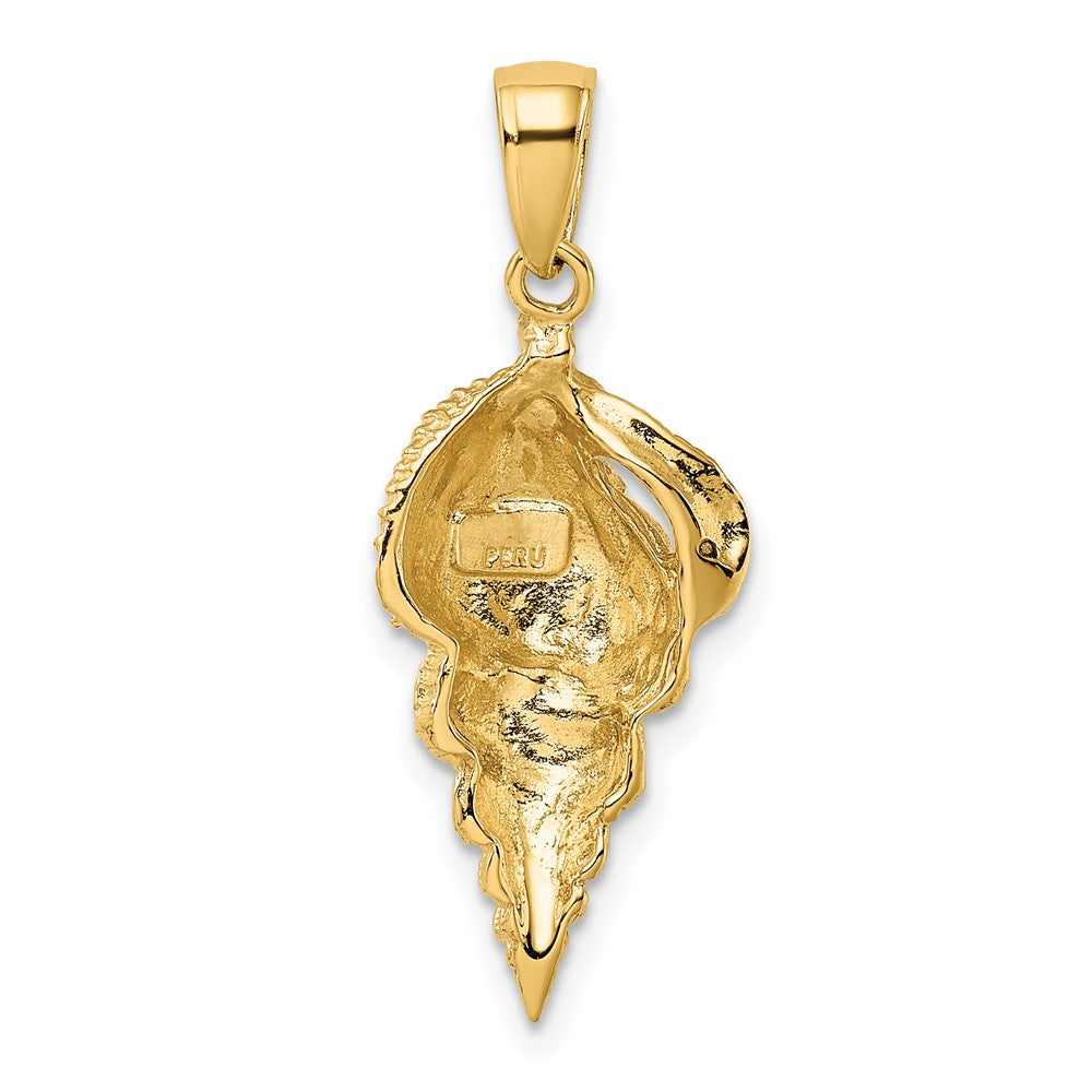 Gold Polished Sea Shell Pendants