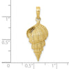 Gold Polished Sea Shell Pendants