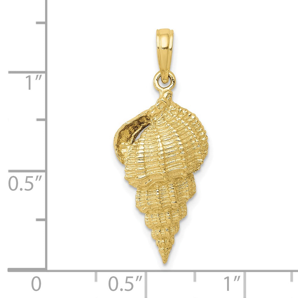 Gold Polished Sea Shell Pendants