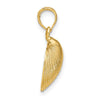 Gold Polished Sea Shells Pendants