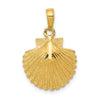 Gold Polished Sea Shell Pendants
