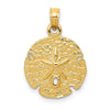 10k Sand Dollar Pendant