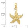 10K Starfish Pendant