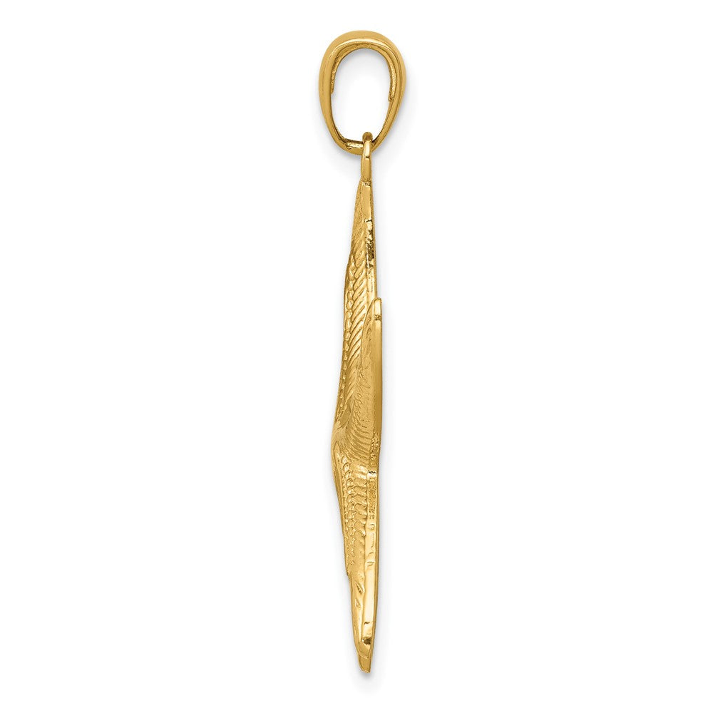 Gold Polished Starfish Pendants