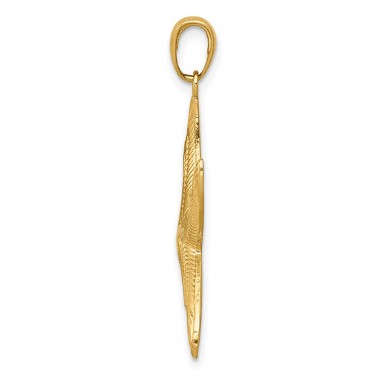 Gold Polished Starfish Pendants