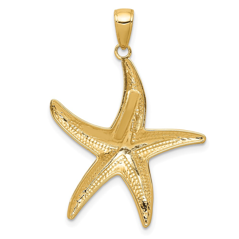 Gold Polished Starfish Pendants