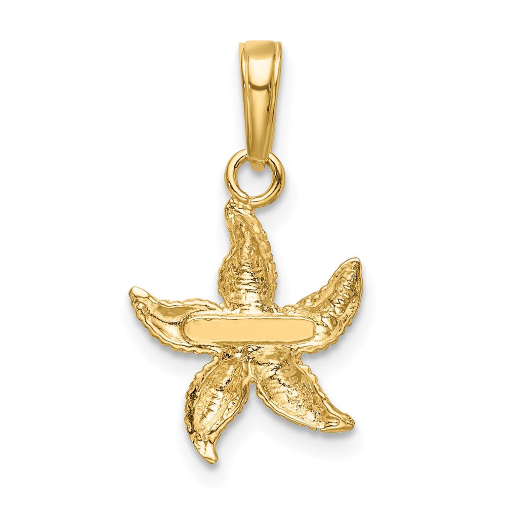 Gold Polished Starfish Pendants
