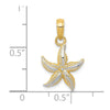 Gold Polished Starfish Pendants