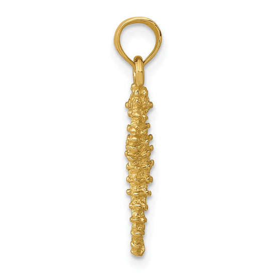 Gold Polished Seahorse Pendants