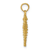 Gold Polished Seahorse Pendants