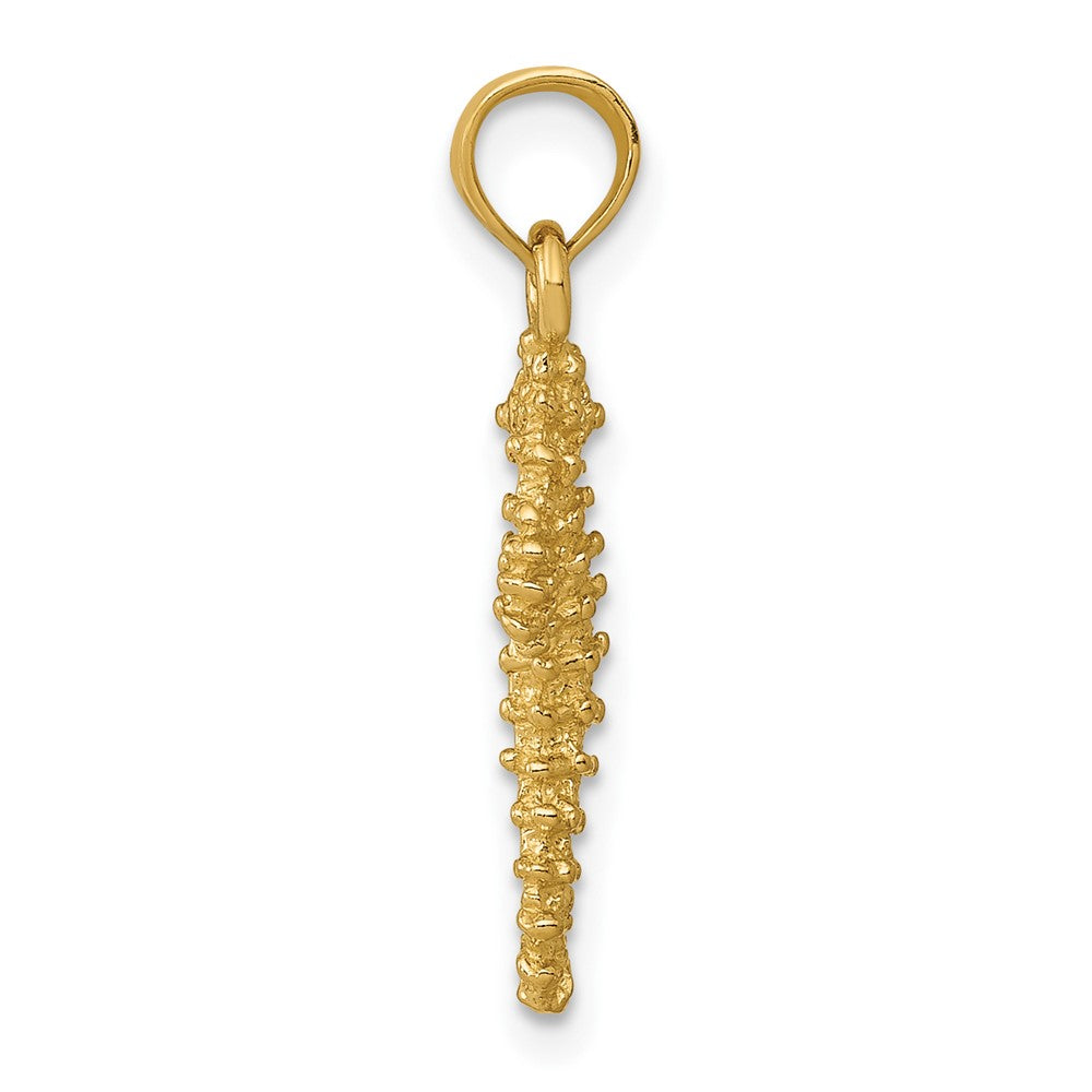 Gold Polished Seahorse Pendants