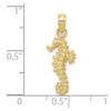 Gold Polished Seahorse Pendants
