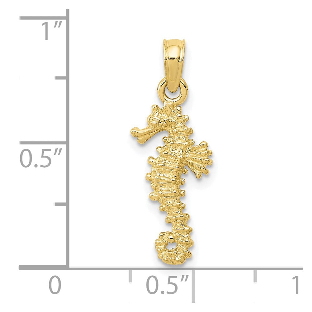 Gold Polished Seahorse Pendants