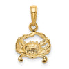 Gold Polished Crab Pendants