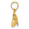 Gold Polished Manatee Pendants