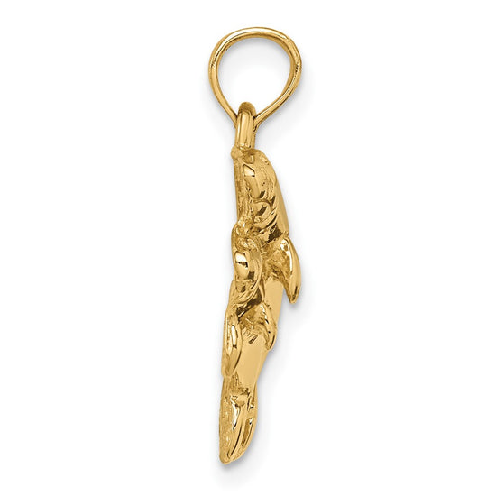 Gold Polished Manatee Pendants