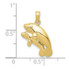 Gold Polished Manatee Pendants