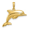Gold Polished Dolphin Pendants