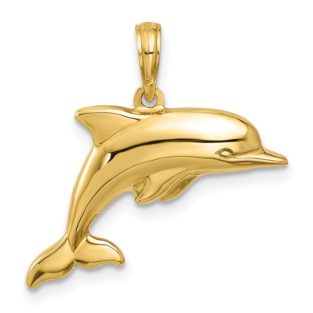 Gold Polished Dolphin Pendants