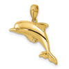 Gold Polished Dolphin Pendants