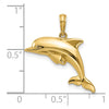 Gold Polished Dolphin Pendants