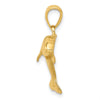 10k Jumping Dolphin Pendant