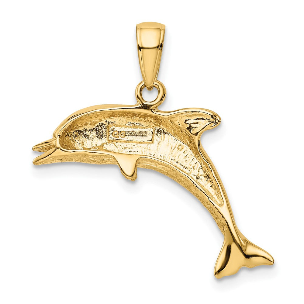 Gold Polished Dolphin Pendants