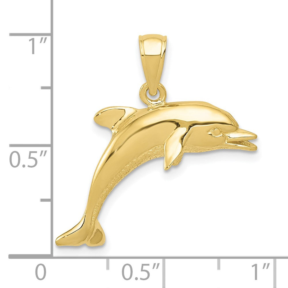 Gold Polished Dolphin Pendants