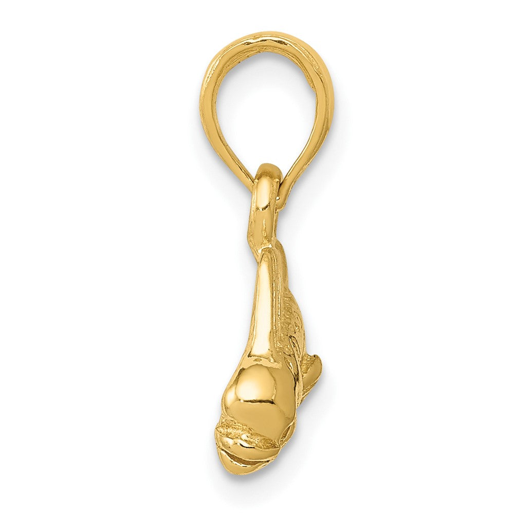 Gold Polished Fish Pendants