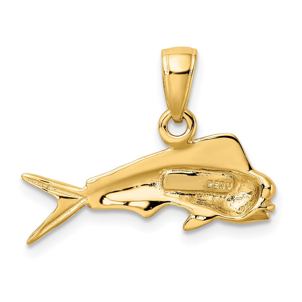 Gold Polished Fish Pendants
