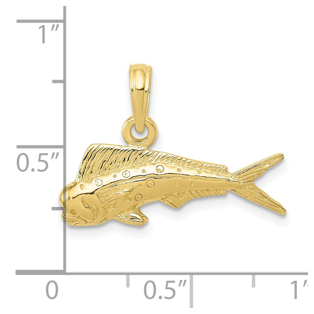 Gold Polished Fish Pendants