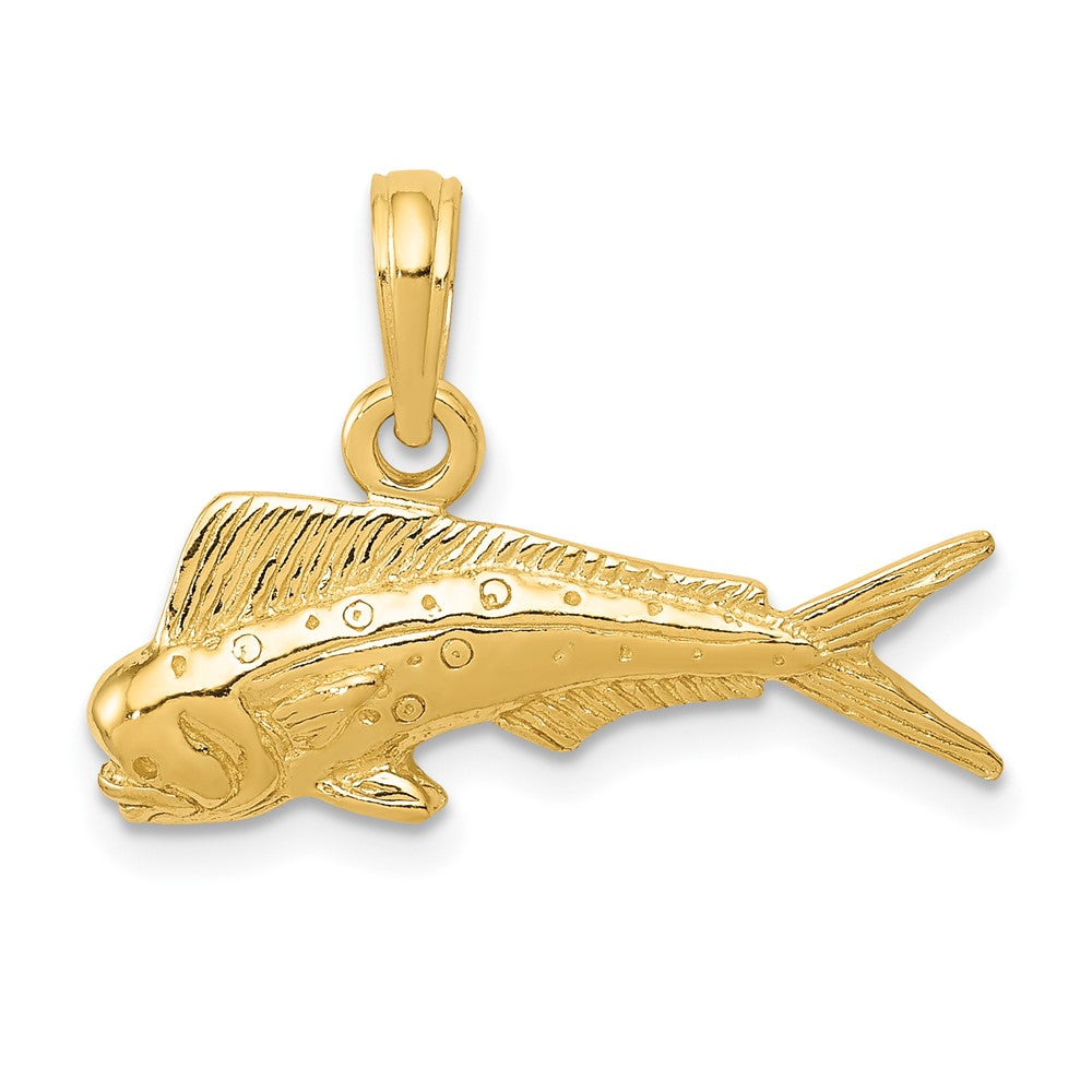 Gold Polished Fish Pendants