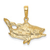 Gold Polished Fish Pendants