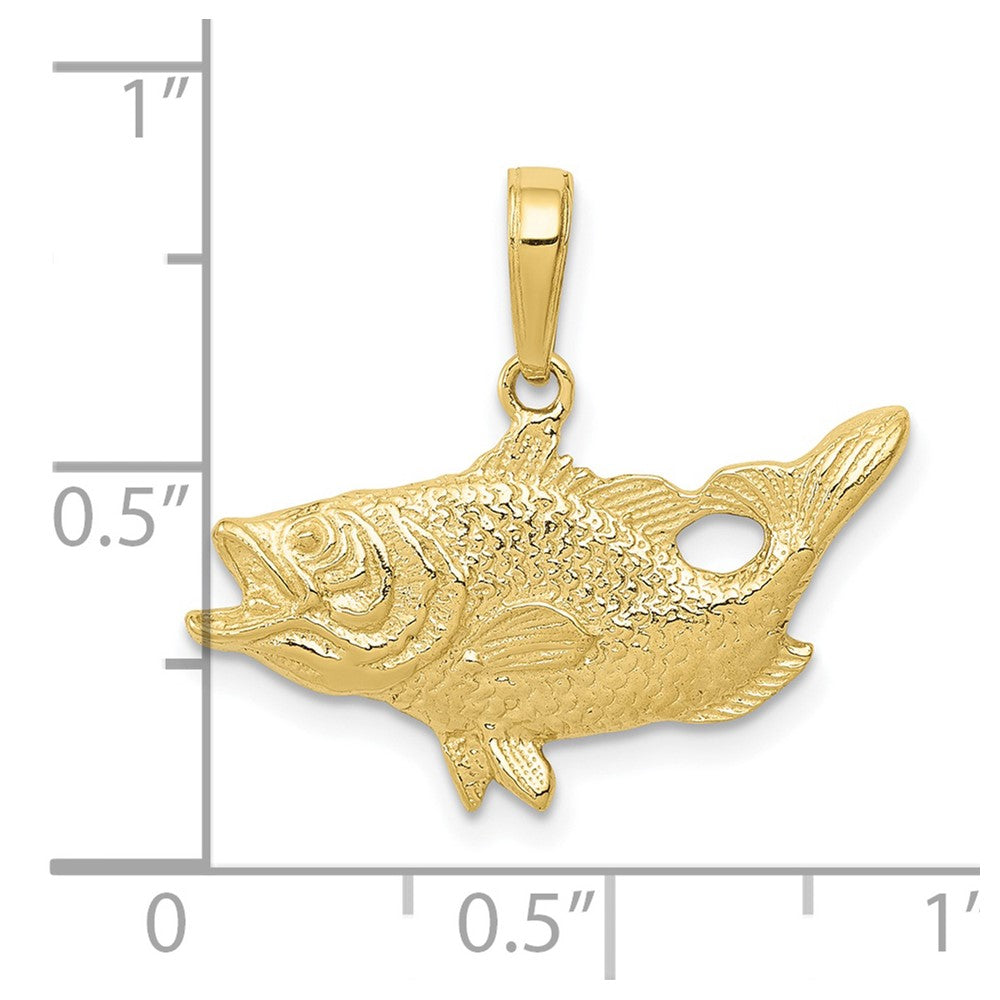 Gold Polished Fish Pendants