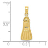 Gold Polished Scuba Flipper Pendants
