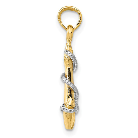 Gold Polished Anchor Pendants